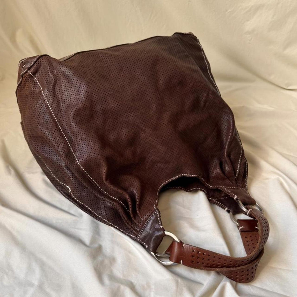 Vintage Italian leather hobo bag